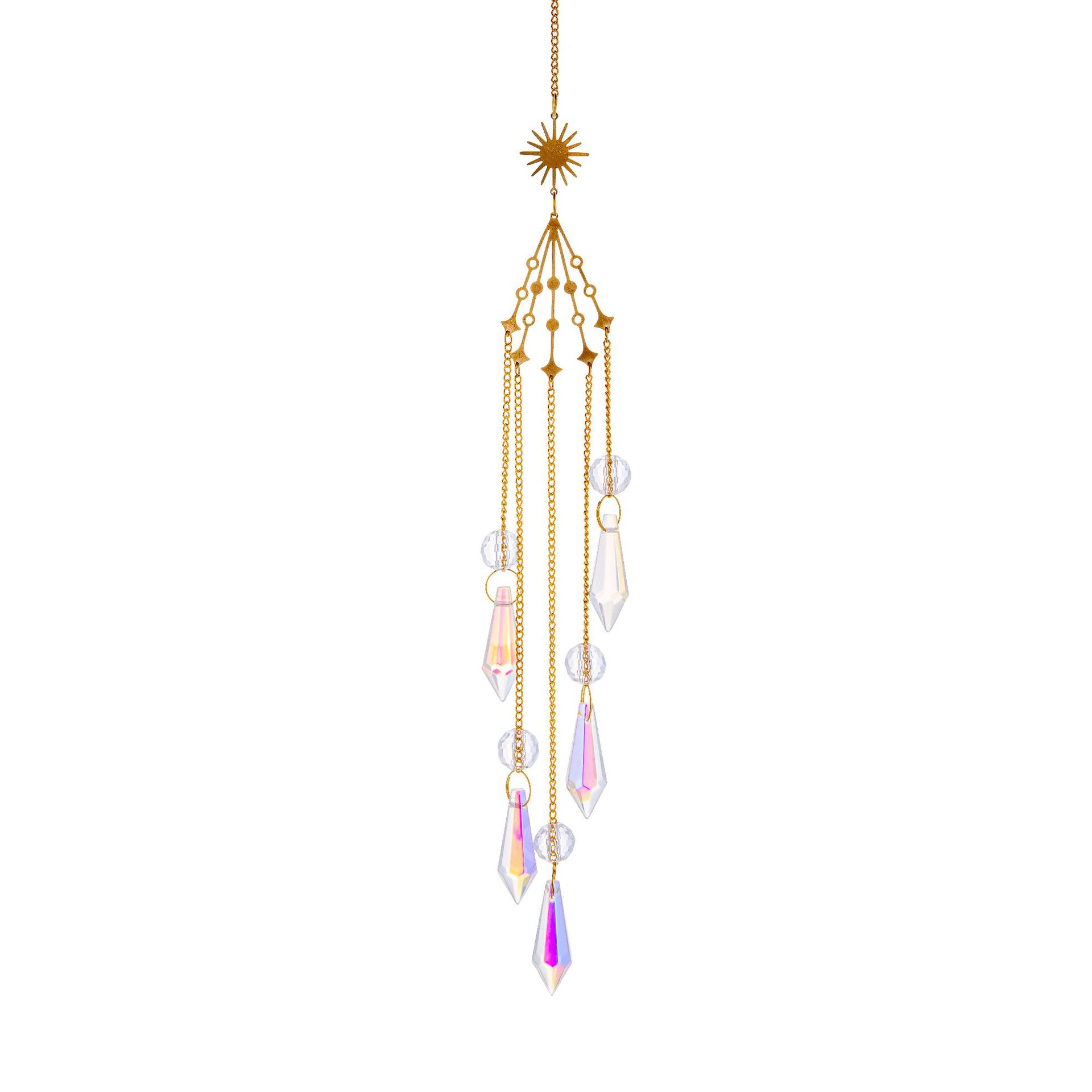 Galaxy Crystal Sun Catcher Lighting Wind Chime Pendant